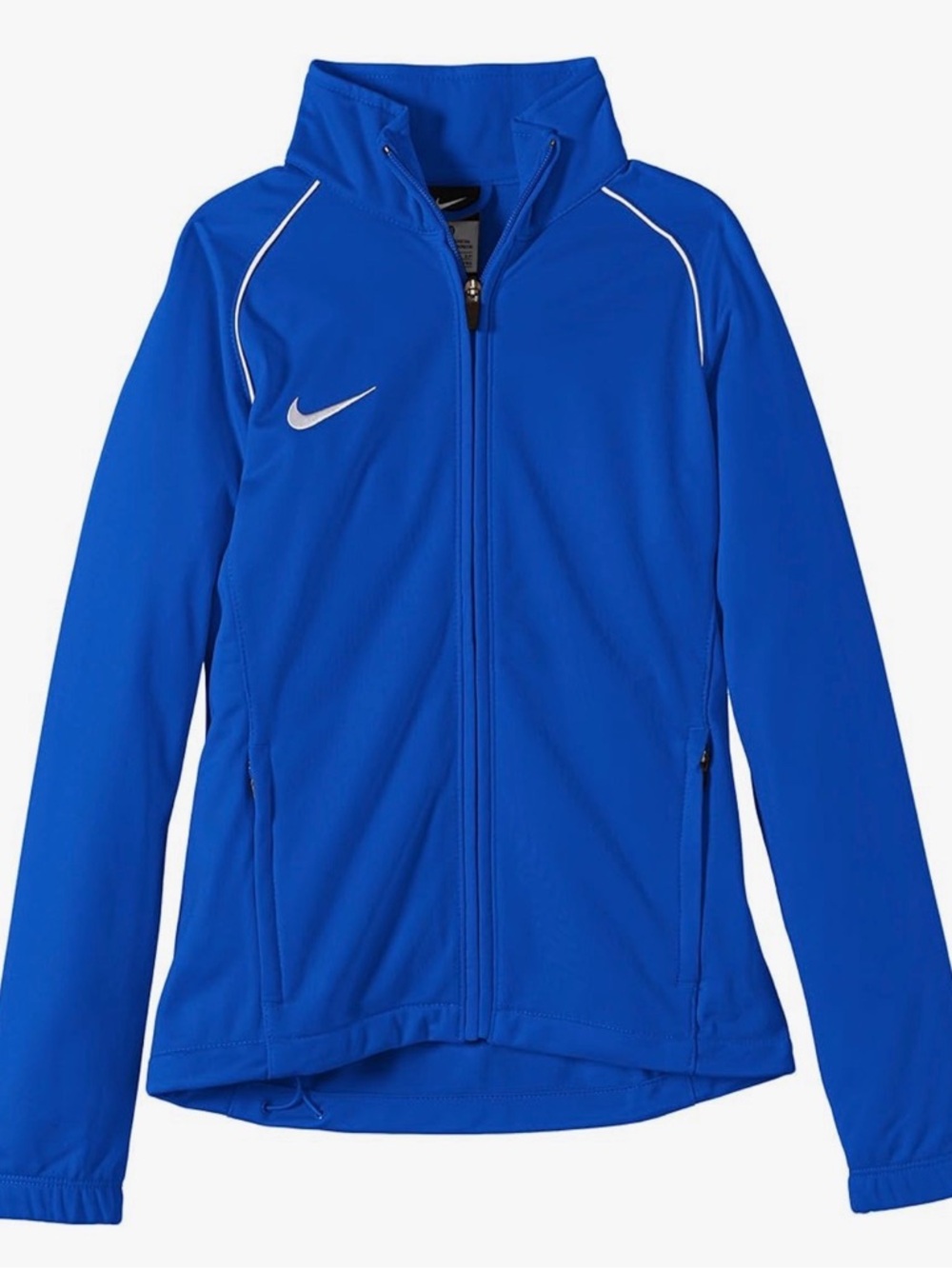 NWT XL Nike Foundation 12 Sideline Poly Jacket Blue Full Zip Soccer Track 459650